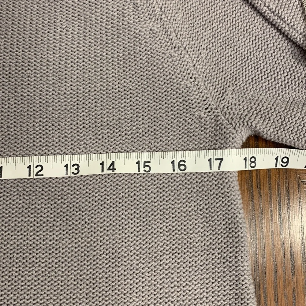 OLD NAVY Women’s Raglan Rolled Sleeves & Hem Cotton/Acrylic Gray Sweater Medium - Picture 4 of 14